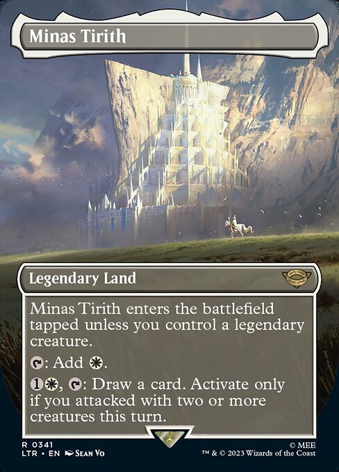 BORDERLESS Minas Tirith #341  - Rare Lord of the Rings: Tales of Middle-Earth