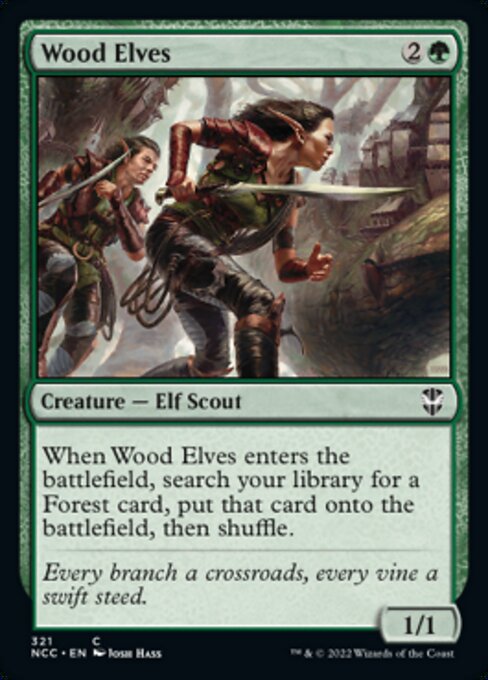 Wood Elves #321 -  New Capenna Commander