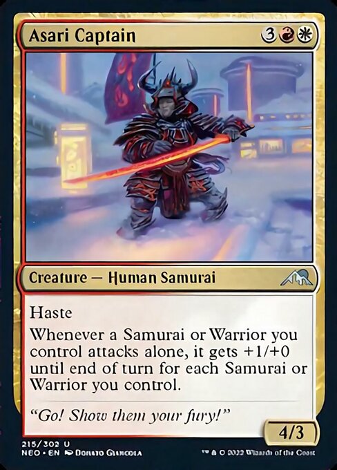 Asari Captain 215/302 -  Kamigawa Neon Dynasty UNCLE