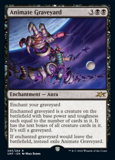 Animate Graveyard 65/244  - Rare Unfinity
