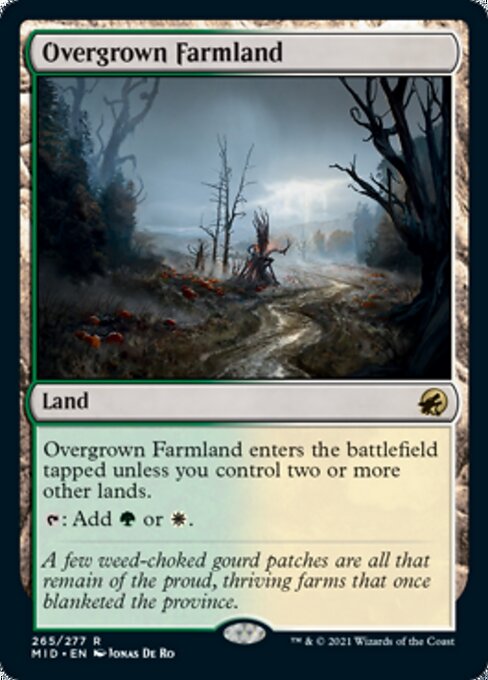 265Overgrown Farmland 265/277 Rare - Midnight Hunt