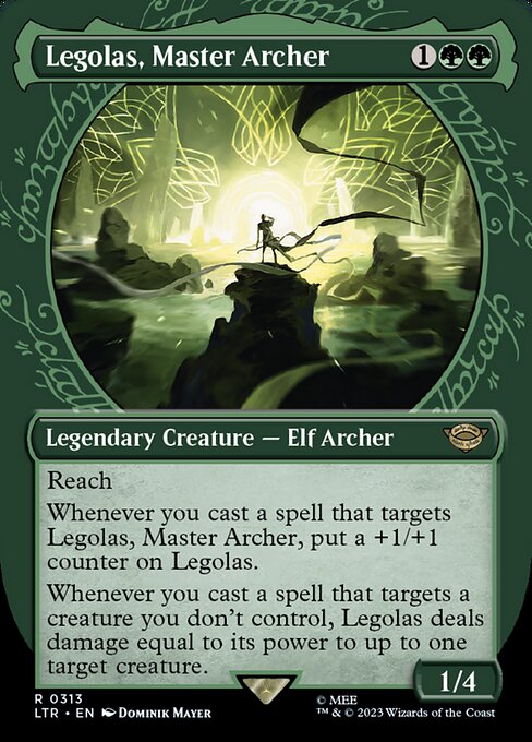 SHOWCASE Legolas, Master Archer #313  - Rare Lord of the Rings: Tales of Middle-Earth