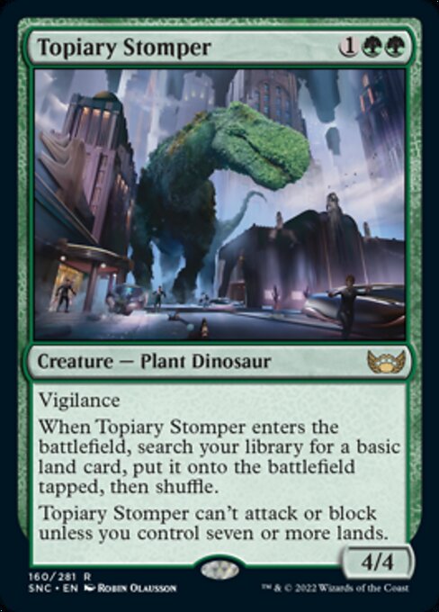 Topiary Stomper 160/281 - Rare Streets of New Capenna