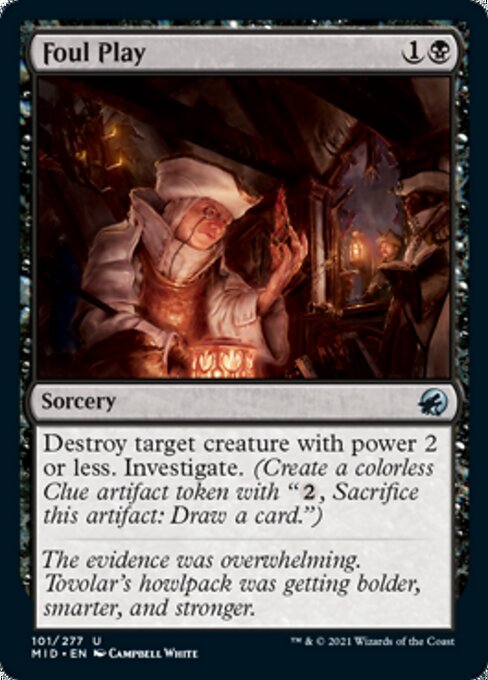 101Foul Play 101/277 Uncommon - Midnight Hunt