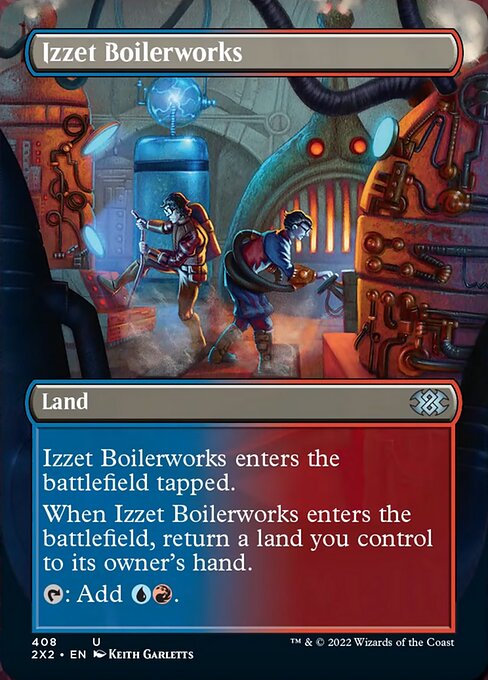 BORDERLESS Izzet Boilerworks 408# - Uncommon Double Masters 2022