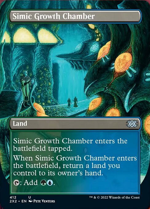 BORDERLESS Simic Growth Chamber 412# - Uncommon Double Masters 2022