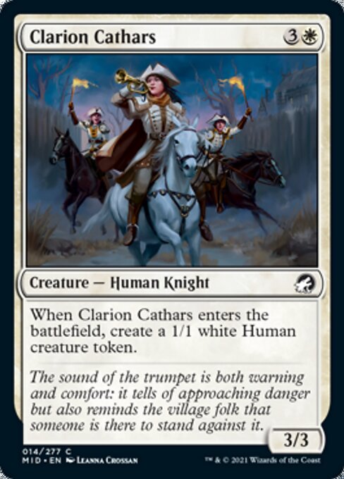 14Clarion Cathars 14/277 Common - Midnight Hunt