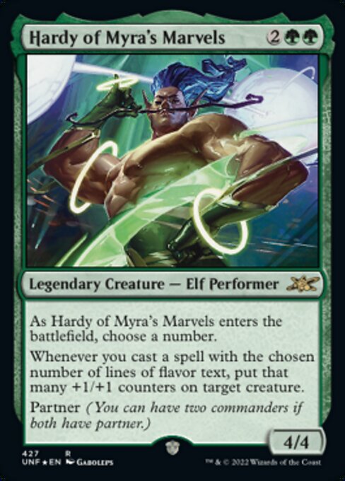 GALAXY FOIL Hardy of Myra's Marvels #427 - Rare Unfinity