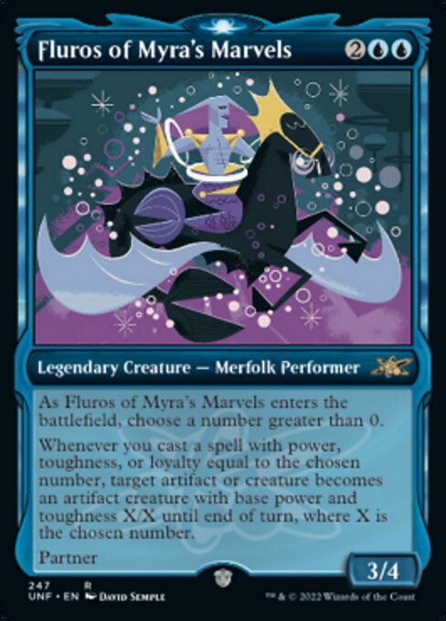 FOIL SHOWCASE Fluros of Myra's Marvels #247 - Rare Unfinity