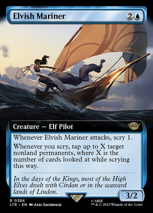 EXTENDED Elvish Mariner #384  - Rare Lord of the Rings: Tales of Middle-Earth