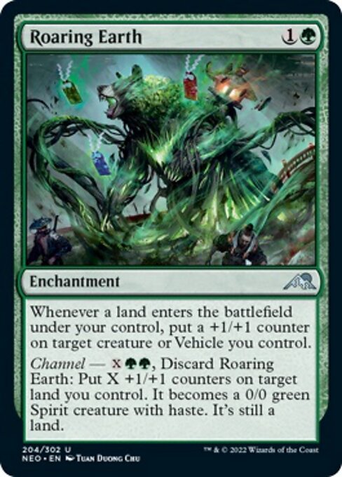 Roaring Earth 204/302 -  Kamigawa Neon Dynasty UNCLE