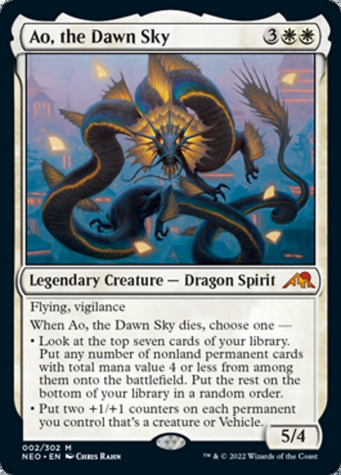 Ao, the Dawn Sky 2/302 -  Kamigawa Neon Dynasty MYTH