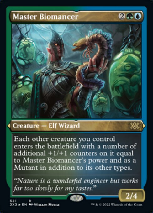 ETCHED FOIL Master Biomancer 521# - Rare Double Masters 2022