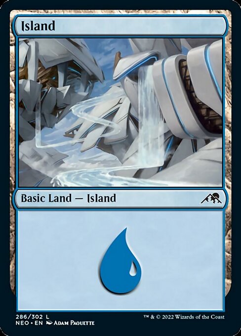 Island 286/302 -  Kamigawa Neon Dynasty CONNN