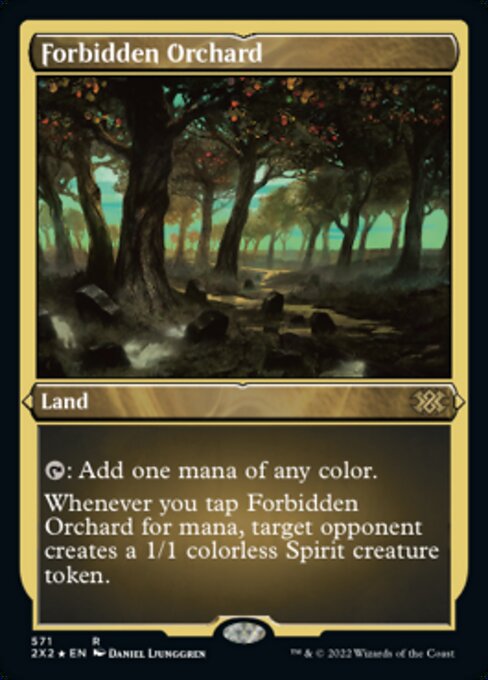 ETCHED FOIL Forbidden Orchard 571# - Rare Double Masters 2022