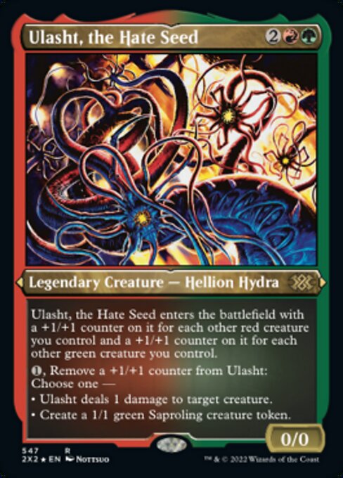 ETCHED FOIL Ulasht, the Hate Seed 547# - Rare Double Masters 2022