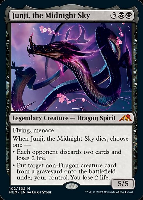 Junji, the Midnight Sky 102/302 -  Kamigawa Neon Dynasty MYTH