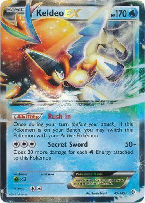Keldeo EX - 49/149 - Ultra Rare - Boundaries Crossed-Cherry Collectables
