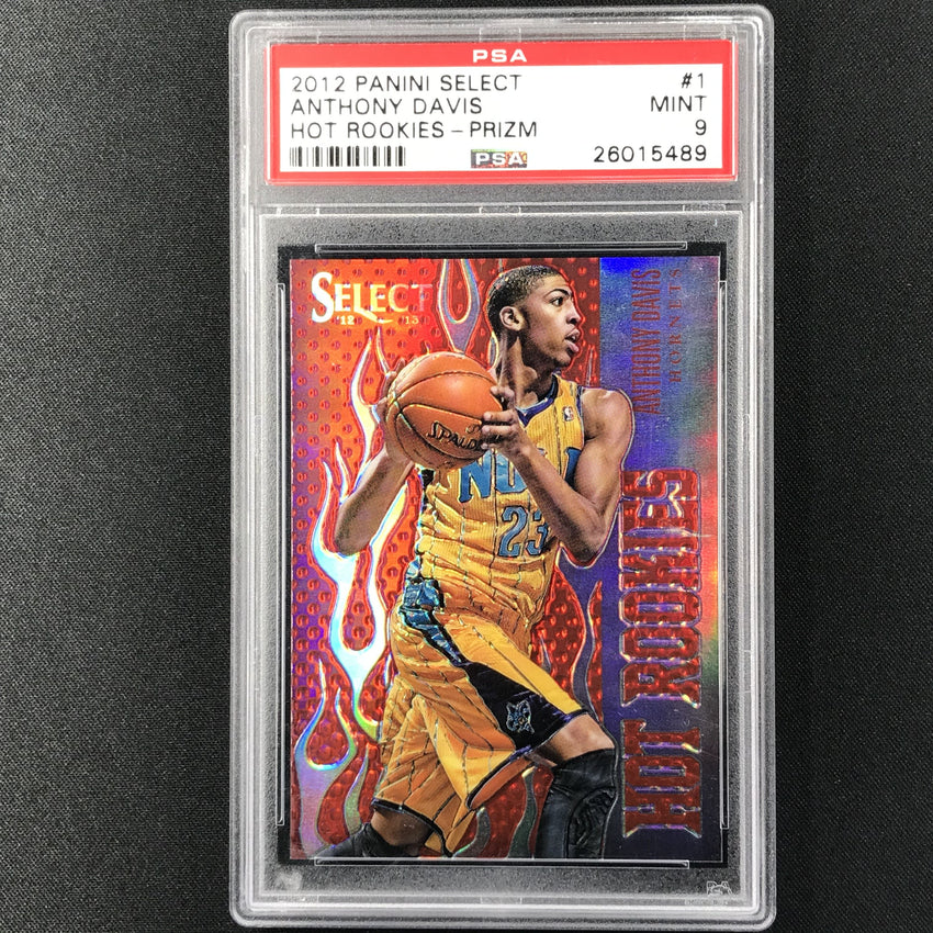 2012-13 Select ANTHONY DAVIS Hot Rookies Silver Prizm 3/25 PSA 9-Cherry Collectables