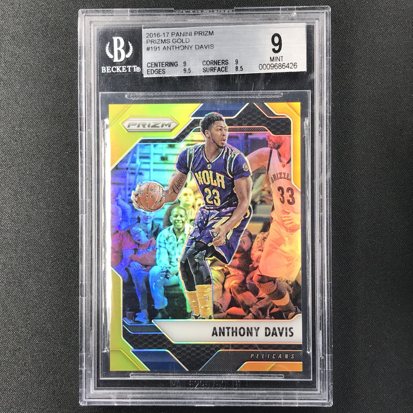 2016-17 Prizm ANTHONY DAVIS Gold Prizm 9/10 BGS 9-Cherry Collectables