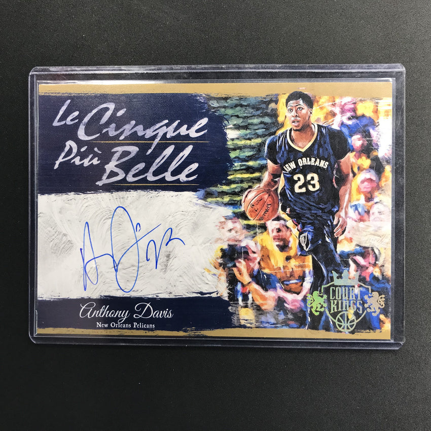 2015-16 Court Kings ANTHONY DAVIS Le Cinque Piu Belle Oversize Auto 14/23-Cherry Collectables