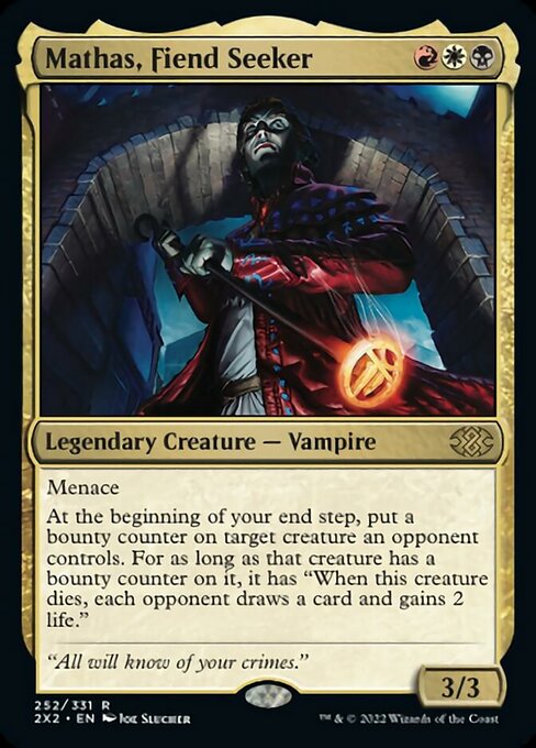 Mathas, Fiend Seeker 252 /331 - Rare Double Masters 2022