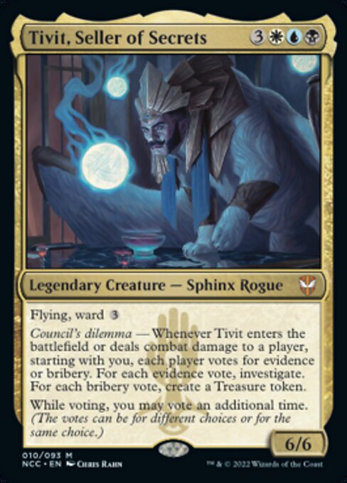 Tivit, Seller of Secrets 10/93 -  New Capenna Commander