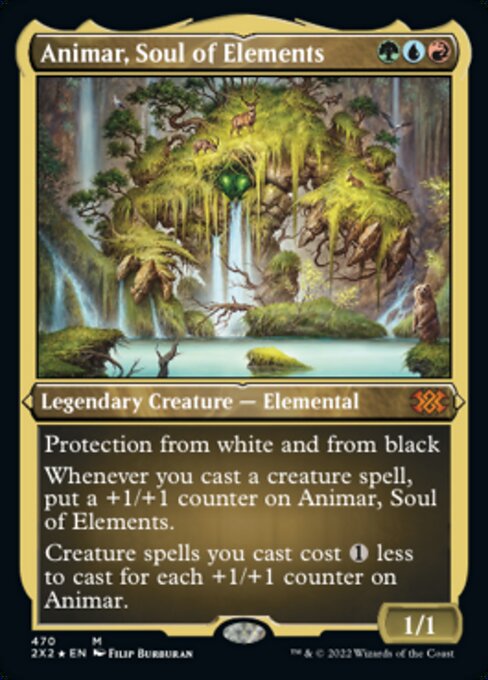 ETCHED FOIL Animar, Soul of Elements 470# - Mythic Double Masters 2022