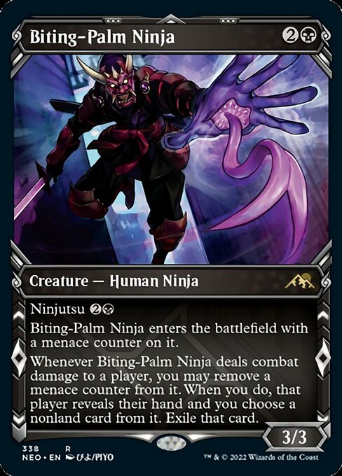 SHOWCASEBiting-Palm Ninja 338 -  Kamigawa Neon Dynasty