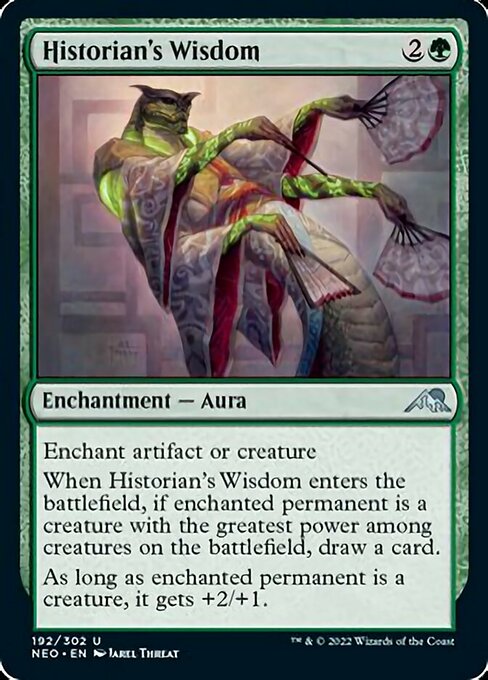 Historian's Wisdom 192/302 -  Kamigawa Neon Dynasty UNCLE