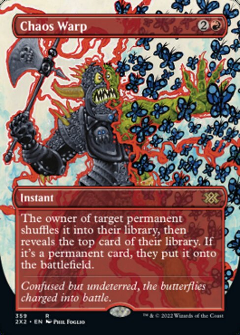 BORDERLESS Chaos Warp 359# - Rare Double Masters 2022