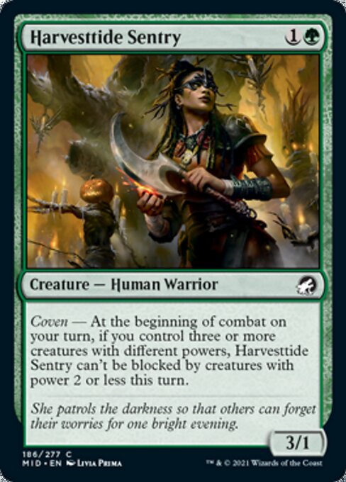 186Harvesttide Sentry 186/277 Common - Midnight Hunt