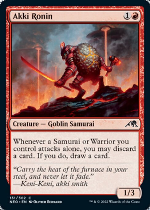 Akki Ronin 131/302 -  Kamigawa Neon Dynasty CONNN