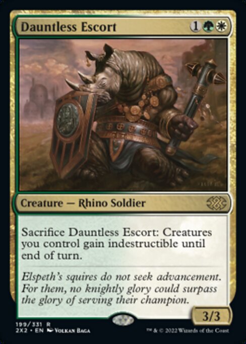 Dauntless Escort 199 /331 - Rare Double Masters 2022