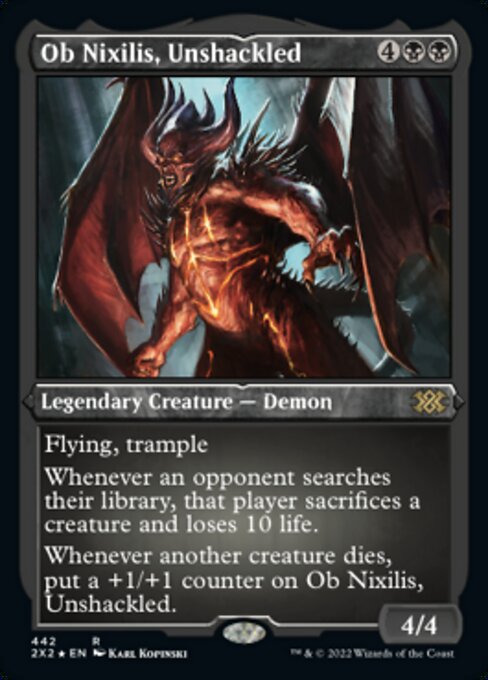 ETCHED FOIL Ob Nixilis, Unshackled 442# - Rare Double Masters 2022