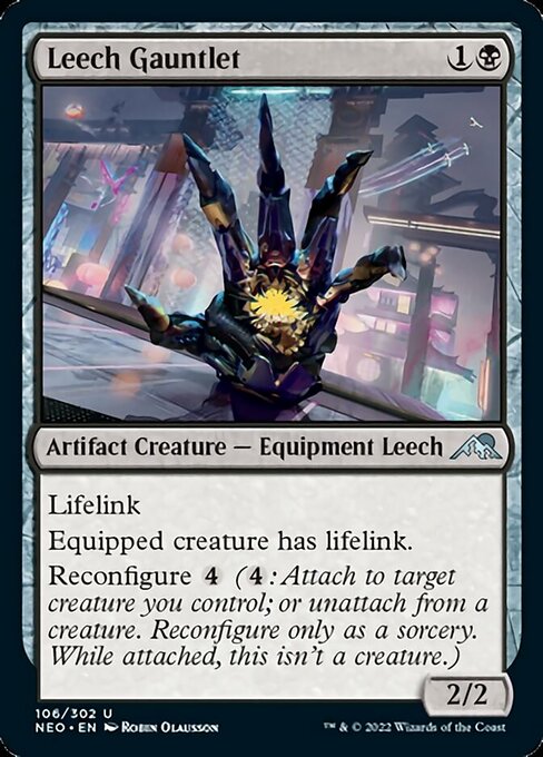 Leech Gauntlet 106/302 -  Kamigawa Neon Dynasty UNCLE