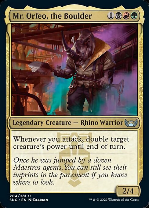 Mr. Orfeo, the Boulder 204/281 - Uncommon   Streets of New Capenna