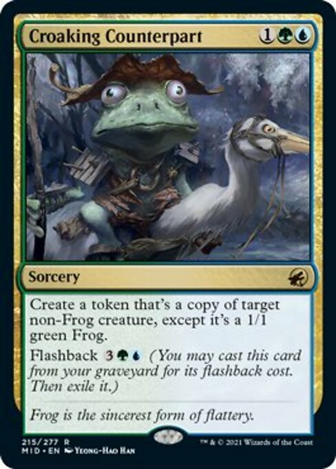 215Croaking Counterpart 215/277 Rare - Midnight Hunt