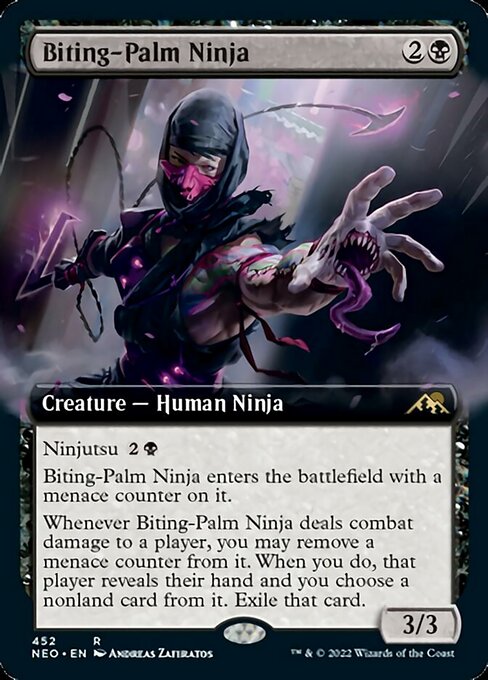 EXTENDEDBiting-Palm Ninja 452 -  Kamigawa Neon Dynasty