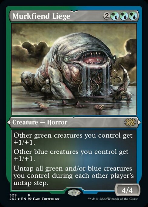 ETCHED FOIL Murkfiend Liege 529# - Rare Double Masters 2022