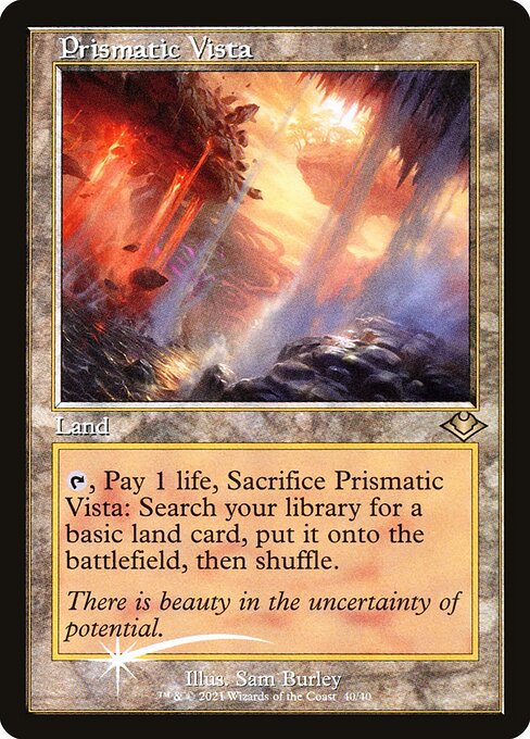 FOIL RETRO Prismatic Vista #40/40 MH2 Modern Horizons 2
