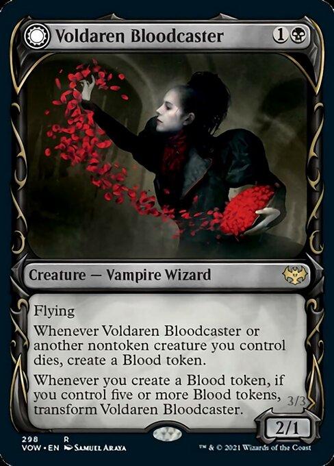 Foil Showcase Voldaren Bloodcaster // Bloodbat Summoner - No 298 Rare Crimson Vow