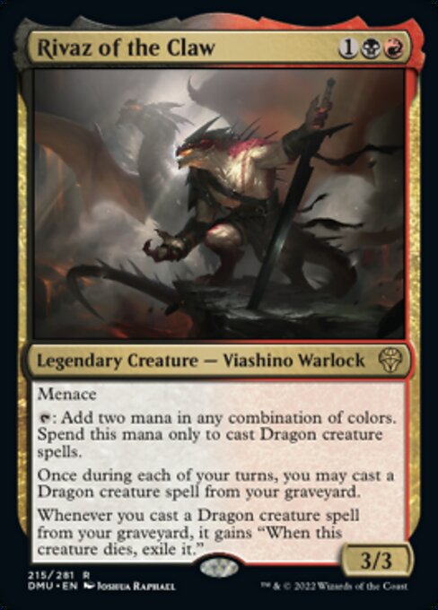 Rivaz of the Claw - 215 /281 - Rare - FOIL 