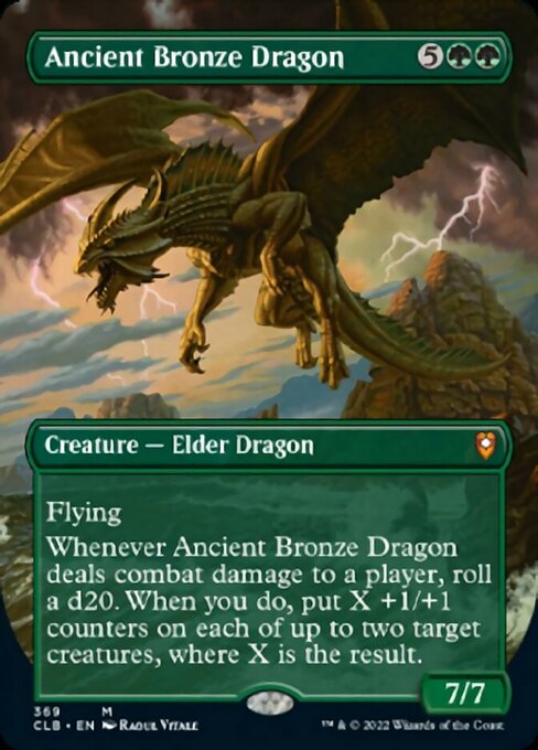 BORDERLESS Ancient Bronze Dragon #369 -  Commander Legends: Battle for Baldurs Gate