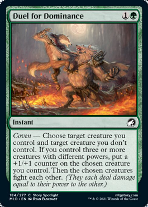 184Duel for Dominance 184/277 Common - Midnight Hunt