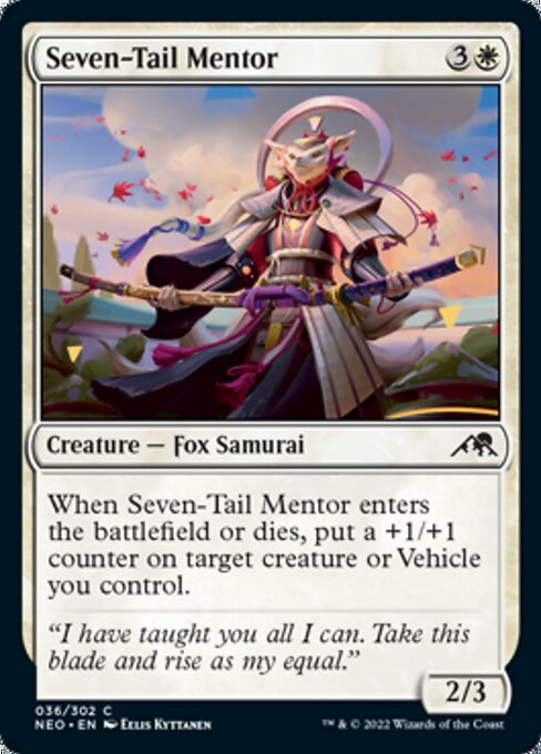 Seven-Tail Mentor 36/302 -  Kamigawa Neon Dynasty CONNN