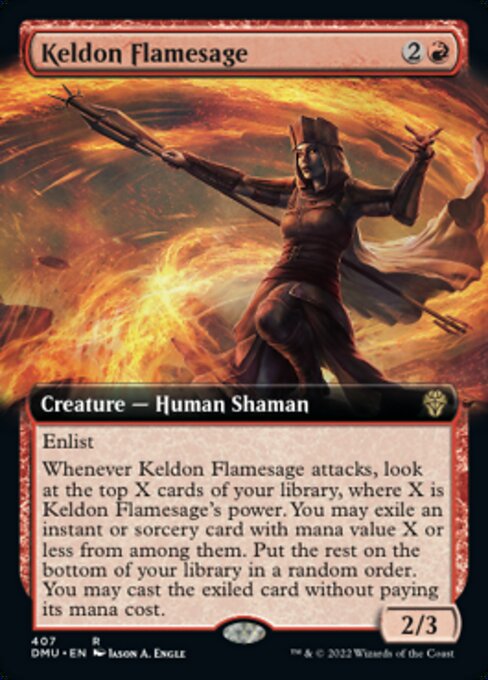 Keldon Flamesage - 407# - Rare - EXTENDED 