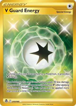 V Guard Energy - 215/195 - Secret Rare Silver Tempest