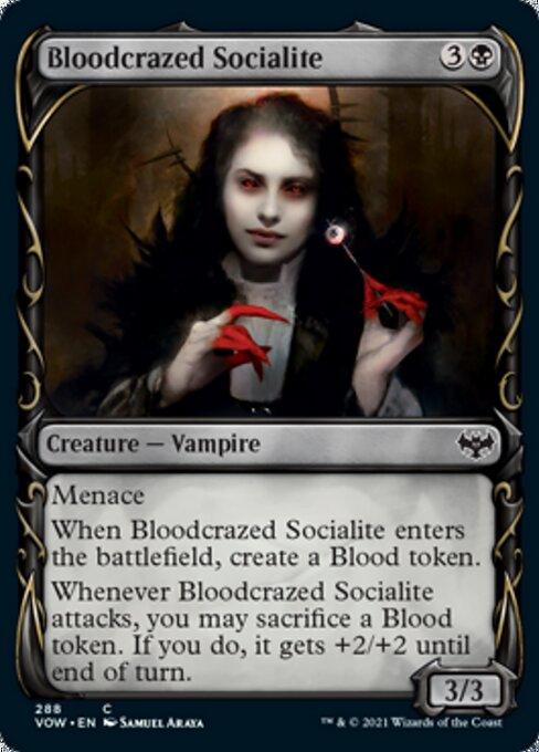 FOIL SHOWCASE Bloodcrazed Socialite - #288 Common Crimson Vow