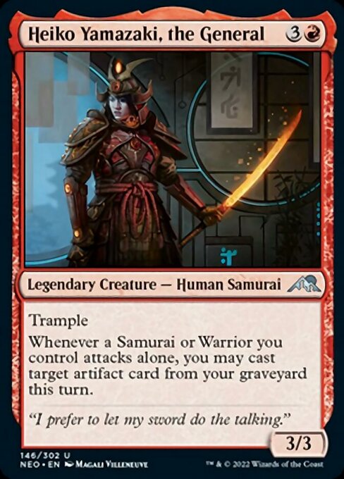 Heiko Yamazaki, the General 146/302 -  Kamigawa Neon Dynasty UNCLE